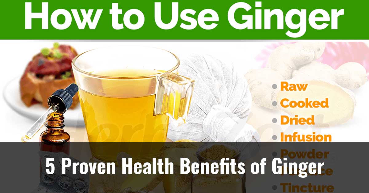 5 Proven Health Benefits Of Ginger