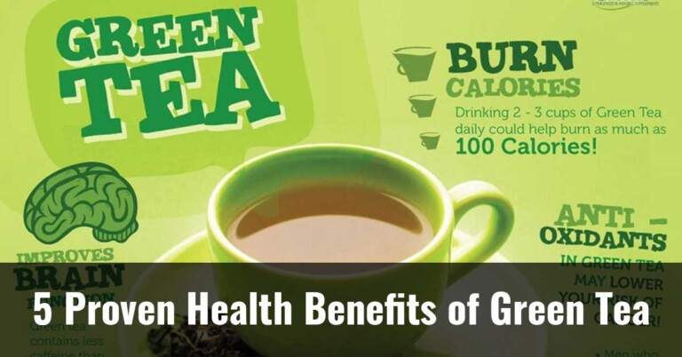 5 Proven Health Benefits Of Green Tea