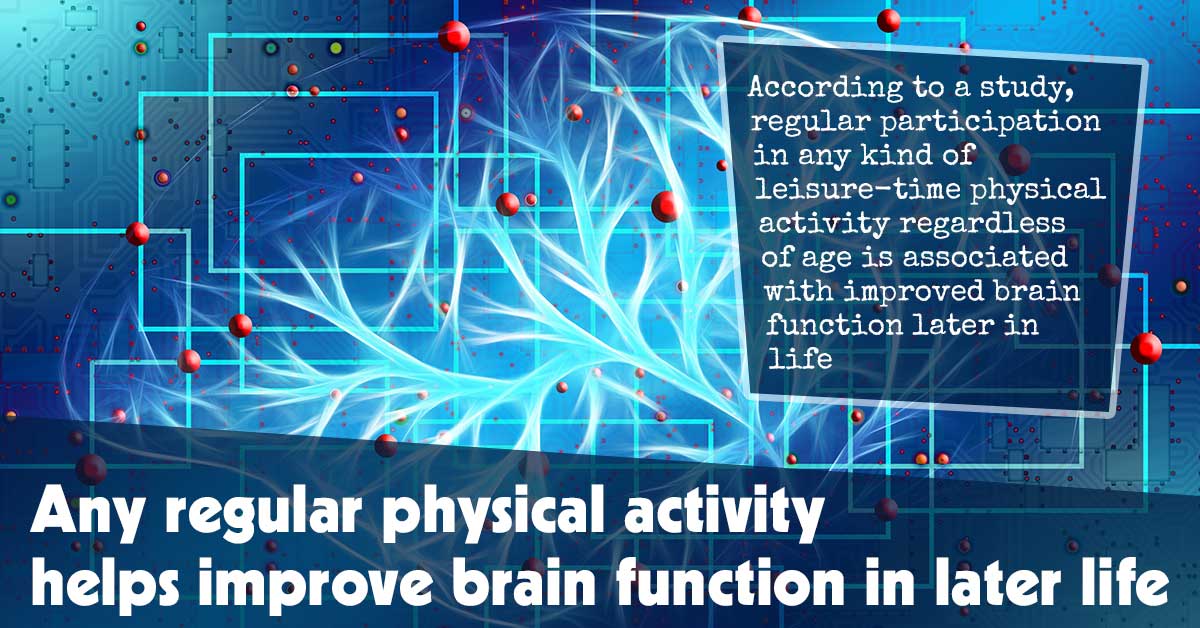 Any Regular Physical Activity Helps Improve Brain Function In Later Life