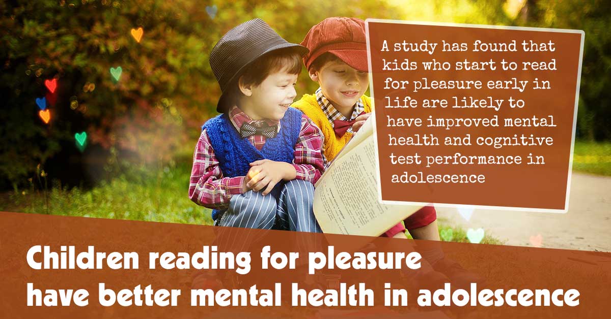 Children Reading for Pleasure Have Better Mental Health in Adolescence