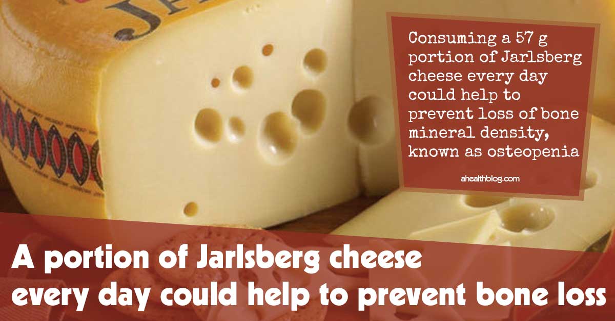 Consuming A 57 G Portion Of Jarlsberg Cheese Every Day Could Help To Prevent Loss Of Bone Mineral Density, Known As Osteopenia Cta