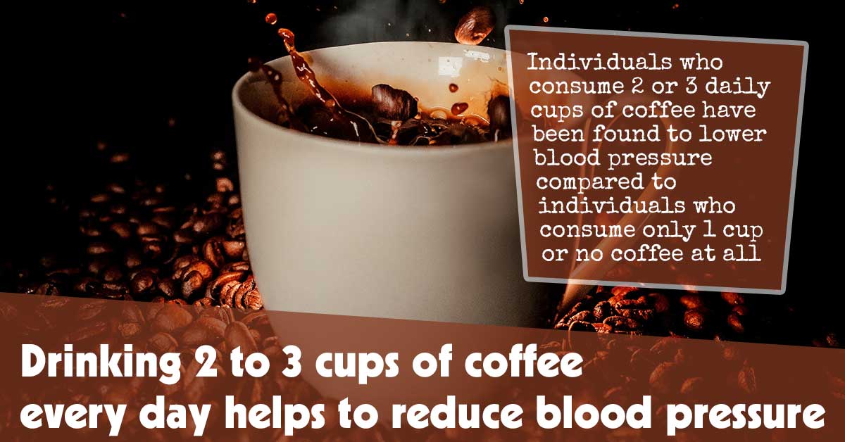 Drinking 2 To 3 Cups Of Coffee Every Day Helps To Reduce Blood Pressure