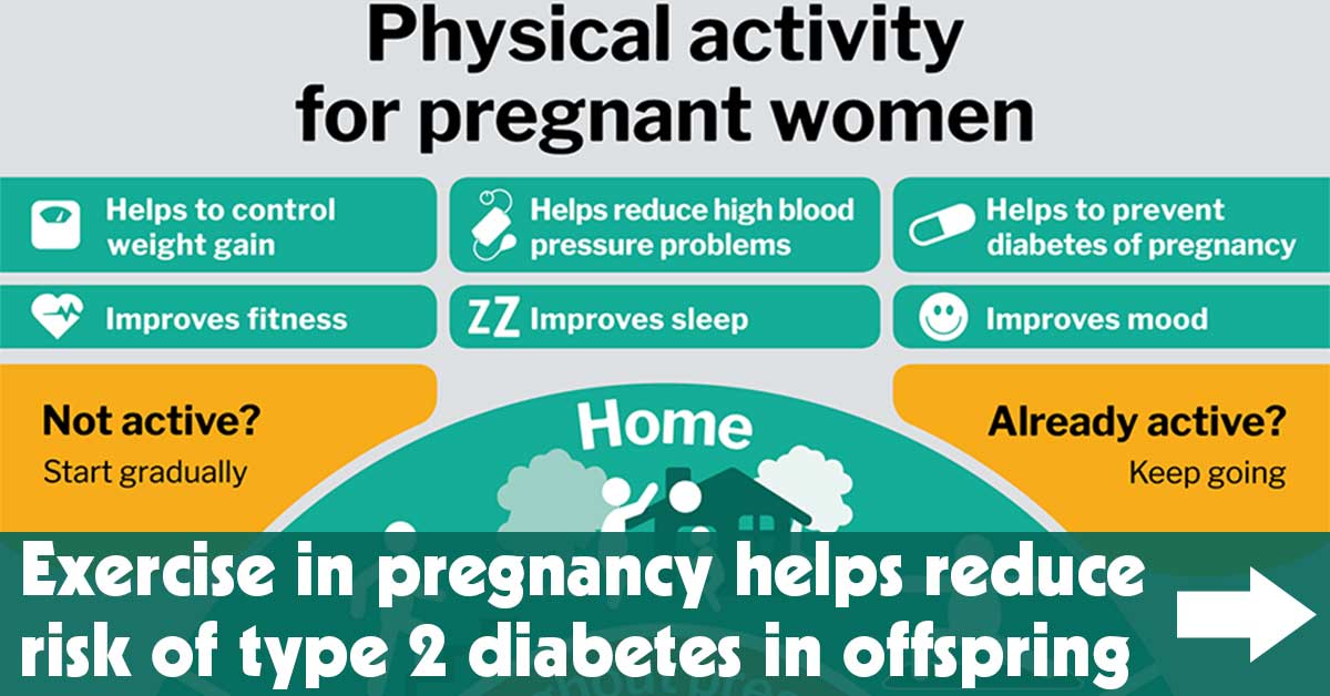 Exercise in Pregnancy Helps Reduce Risk of Type 2 Diabetes in Offspring