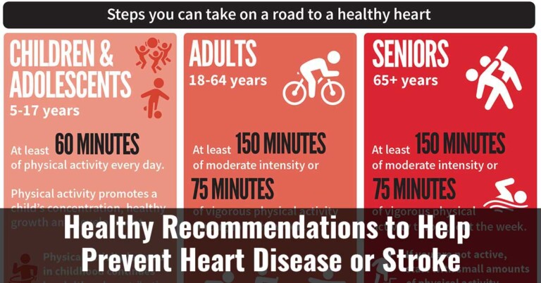 Healthy Recommendations To Help Prevent Heart Disease Or Stroke