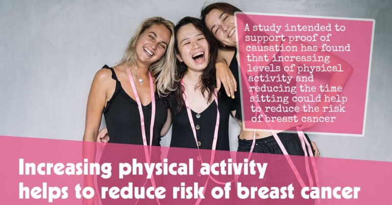 Increasing Physical Activity Helps To Reduce Risk Of Breast Cancer