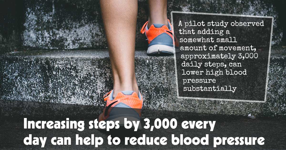 Increasing Steps By 3,000 Every Day Can Help To Reduce Blood Pressure F
