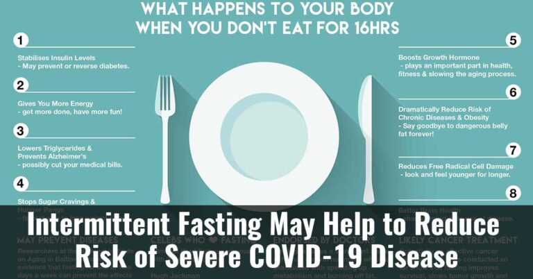 Intermittent Fasting May Help To Reduce Risk Of Severe Covid 19 Disease