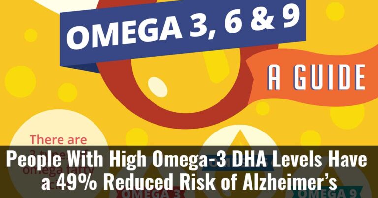 People With High Omega 3 Dha Levels Have A 49% Reduced Risk Of Alzheimers