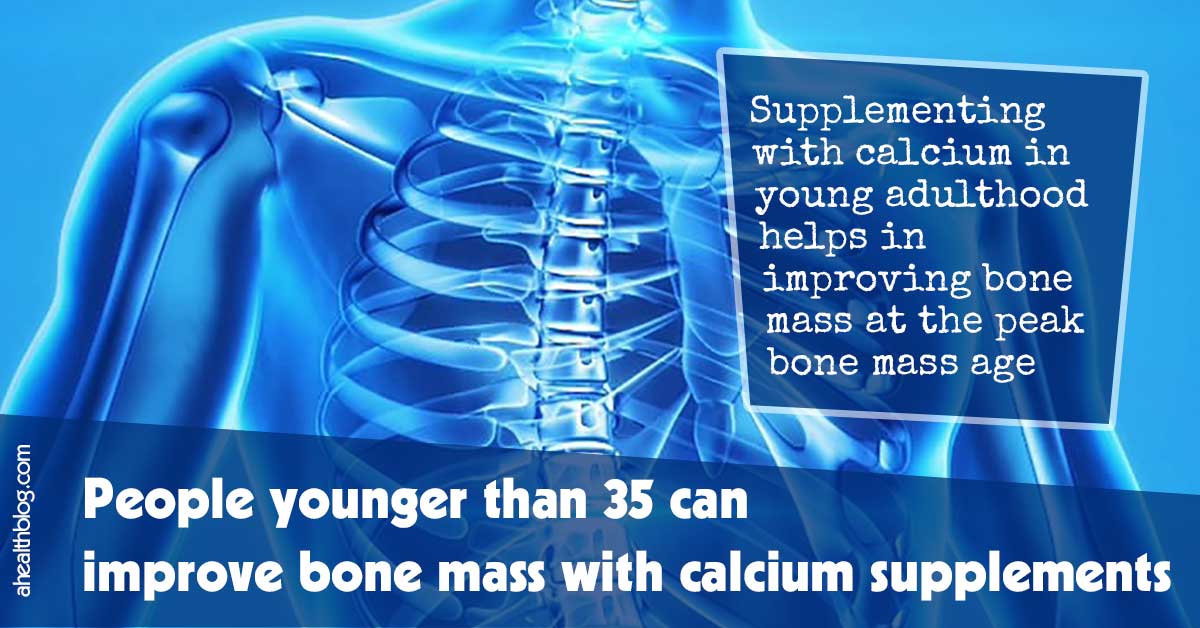 People Younger Than 35 Can Improve Bone Mass With Calcium Supplements F
