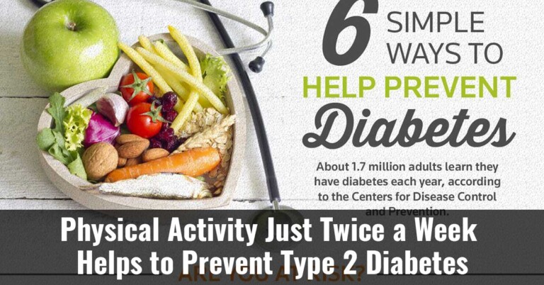 Physical Activity Just Twice A Week Helps To Prevent Type 2 Diabetes