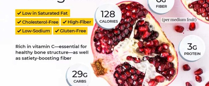 Pomegranate Nutrients Infographic F