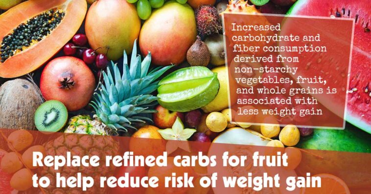Replace Refined Carbs For Fruit To Help Reduce Risk Of Weight Gain F