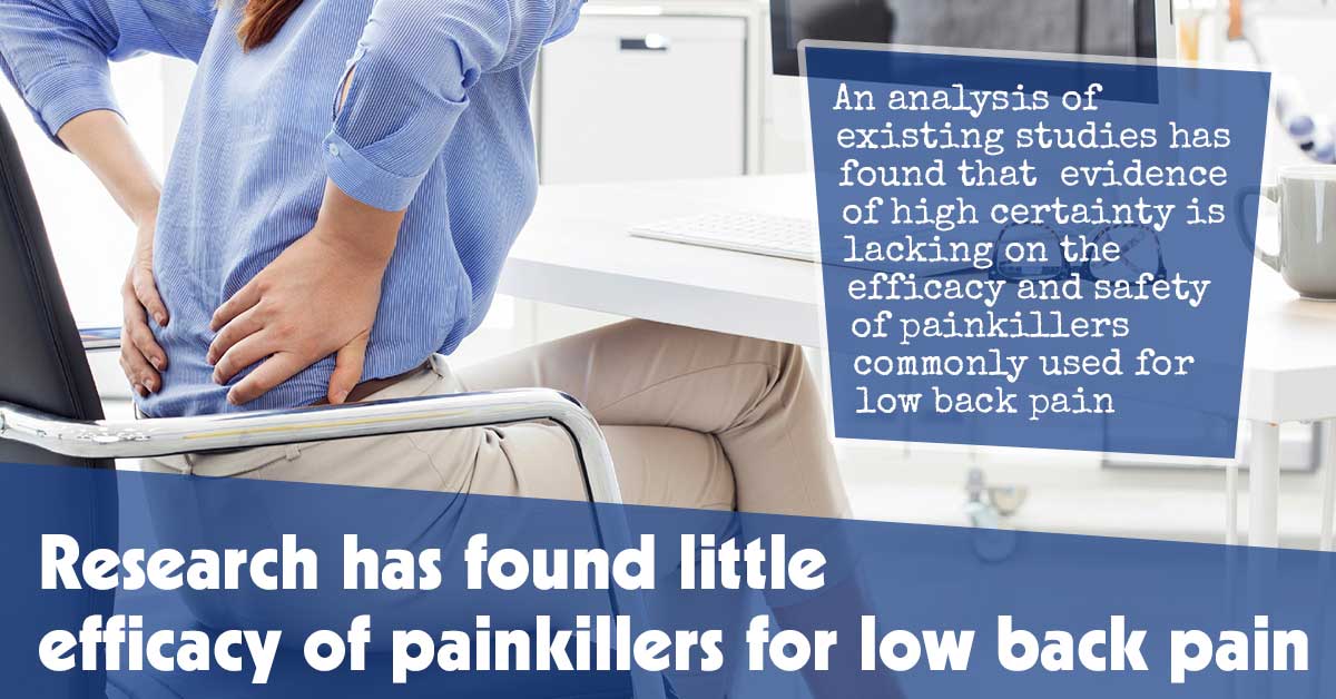 Research Has Found Little Efficacy Of Painkillers For Low Back Pain