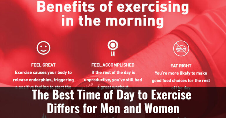 The Best Time Of Day To Exercise Differs For Men And Women