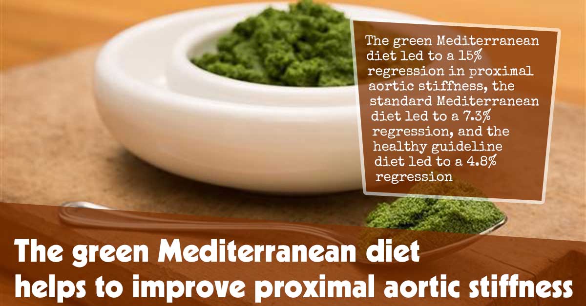 The Green Mediterranean Diet Helps Improve Proximal Aortic Stiffness