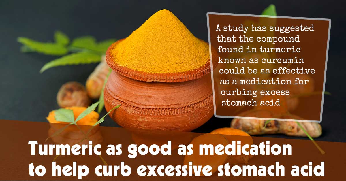 Turmeric as Good as Medication to Help Curb Excessive Stomach Acid
