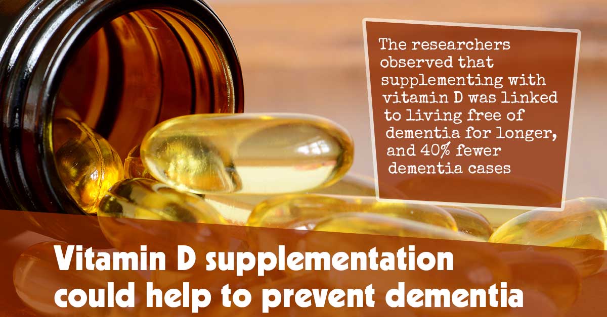 Vitamin D Supplementation Could Help To Prevent Dementia