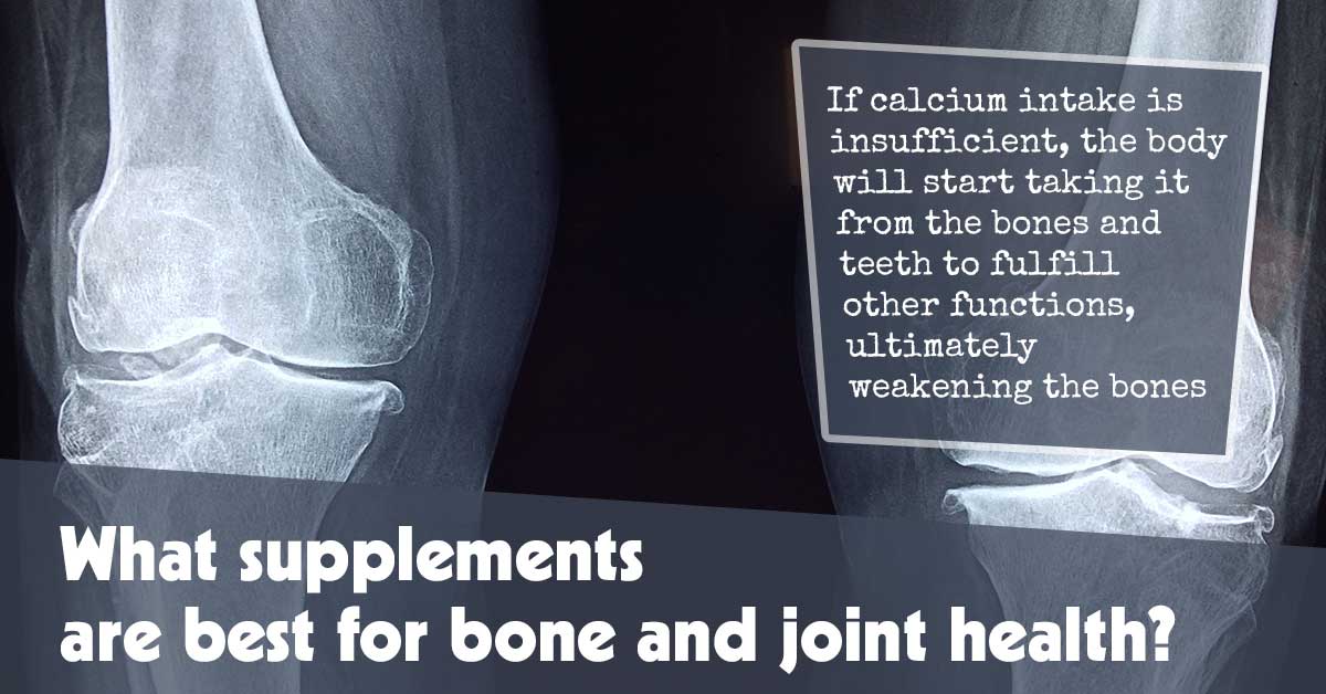 ¿Qué suplementos son los mejores para la lozanía de huesos y articulaciones?