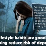 Which Lifestyle Habits Are Good For Helping Reduce Risk Of Depression F