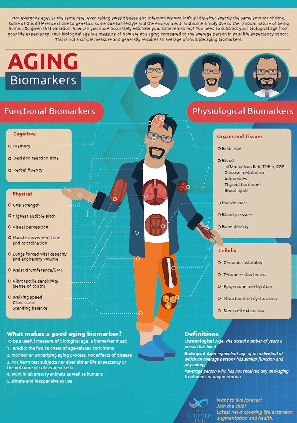 Aging Biomarkers Infographic