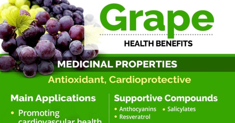 Health Benfits Of Grapes Infographic F