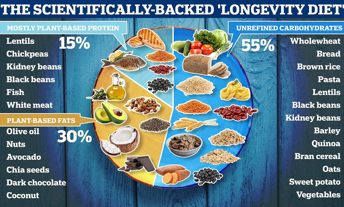 Longevity Diet Infographic
